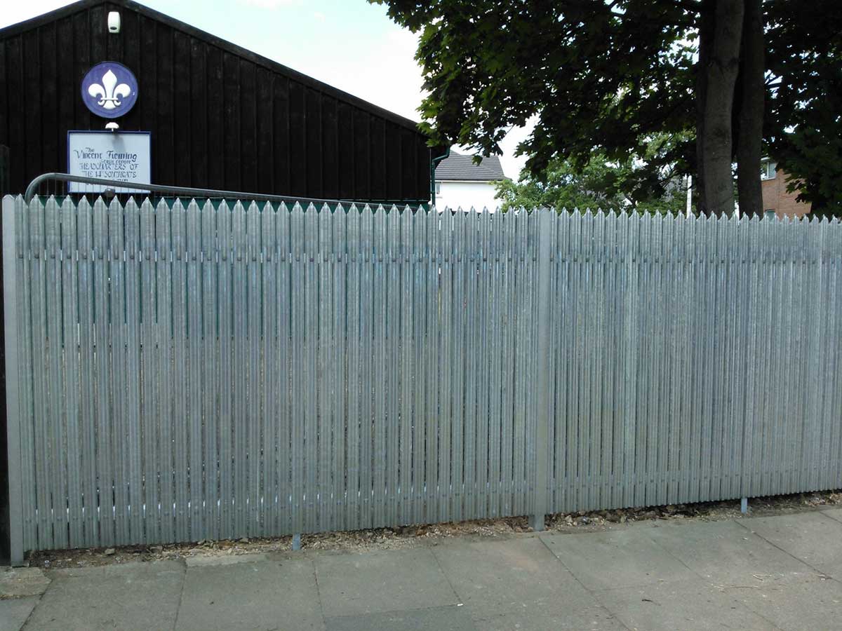 Metal Double Clad Fencing by Fowler Fencing